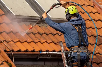 Démoussage et hydrofuge de toiture à Costaros